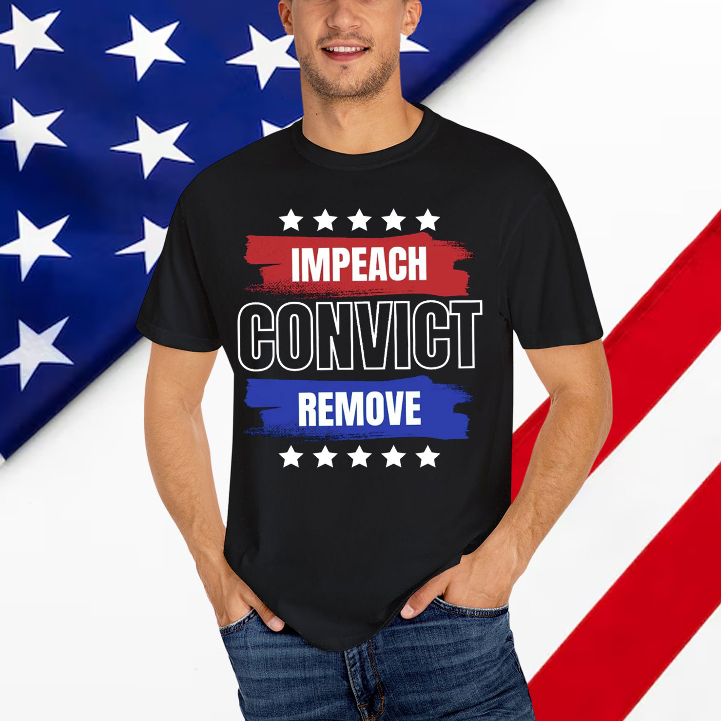 Impeach Convict Remove Shirt Anti Trump Anti Fascist Shirt