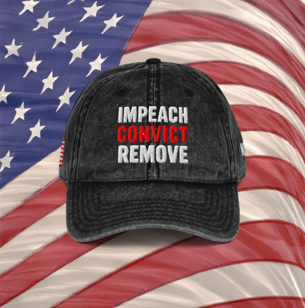 Impeach Convict Remove Vintage Cap