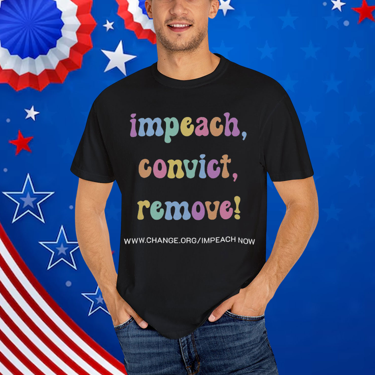 Impeach Convict Remove Activist Shirt
